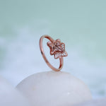 Load image into Gallery viewer, 9K Rose Gold Ring with CZ Stones Caia