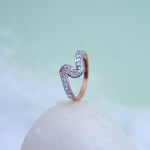 Load image into Gallery viewer, 9K Rose Gold Ring with CZ Stones Caia