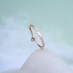 Load image into Gallery viewer, 9K Rose Gold Ring with CZ Stones Caia