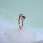 Load image into Gallery viewer, 9K Rose Gold Ring with Multicolour Stones