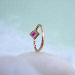 Load image into Gallery viewer, 9K Rose Gold Ring with Multicolour Stones Caia