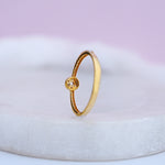 Load image into Gallery viewer, 9K Gold Ring with CZ Stones