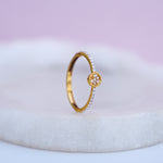 Load image into Gallery viewer, 9K Gold Ring with CZ Stones