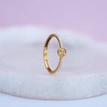 Load image into Gallery viewer, 9K Gold Ring with CZ Stones Caia