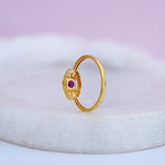 Load image into Gallery viewer, 9K Gold Ring with Colour Stone