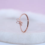 Load image into Gallery viewer, 9K Rose Gold Leaf Ring Caia