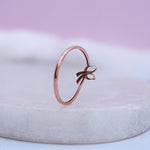 Load image into Gallery viewer, 9K Rose Gold Leaf Ring Caia