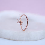 Load image into Gallery viewer, 9K Rose Gold Leaf Ring Caia