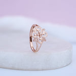 Load image into Gallery viewer, 9K Rose Gold Floral Ring Caia