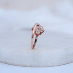 Load image into Gallery viewer, 9K Rose Gold Ring with CZ Stones Caia