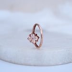 Load image into Gallery viewer, 9K Rose Gold Ring with CZ Stones