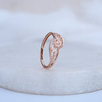 Load image into Gallery viewer, 9K Rose Gold Floral Ring Caia