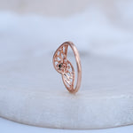 Load image into Gallery viewer, 9K Rose Gold Floral Ring Caia
