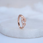 Load image into Gallery viewer, 9K Rose Gold Floral Ring