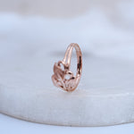 Load image into Gallery viewer, 9K Rose Gold Leaf Ring Caia