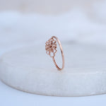 Load image into Gallery viewer, 9K Rose Gold Floral Ring Caia