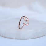 Load image into Gallery viewer, 9K Rose Gold Heart Ring Caia