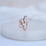 Load image into Gallery viewer, 9K Rose Gold Heart Ring Caia