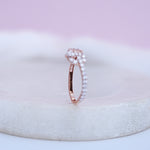 Load image into Gallery viewer, 9K Rose Gold Ring with CZ Stones