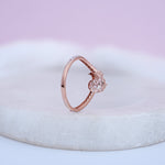 Load image into Gallery viewer, 9K Rose Gold Ring with CZ Stones Caia