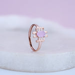 Load image into Gallery viewer, 9K Rose Gold Ring with Colour Stone