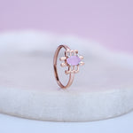 Load image into Gallery viewer, 9K Rose Gold Ring with Colour Stone