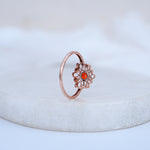 Load image into Gallery viewer, 9K Rose Gold Ring with Colour Stone
