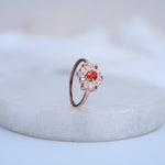 Load image into Gallery viewer, 9K Rose Gold Ring with Colour Stone Caia