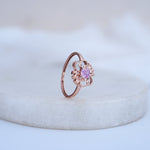 Load image into Gallery viewer, 9K Rose Gold Ring with Colour Stone Caia