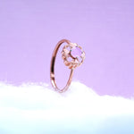 Load image into Gallery viewer, 9K Rose Gold Ring with Colour Stone