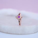 Load image into Gallery viewer, 9K Rose Gold Ring with Colour Stone Caia