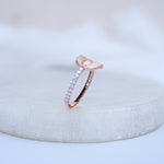 Load image into Gallery viewer, 9K Rose Gold Ring with CZ Stones Caia