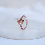 Load image into Gallery viewer, 9K Rose Gold Ring with CZ Stones Caia