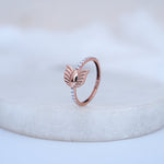 Load image into Gallery viewer, 9K Rose Gold Ring with CZ Stones Caia