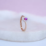 Load image into Gallery viewer, 9K Rose Gold Ring with Multicolour Stones Caia