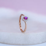 Load image into Gallery viewer, 9K Rose Gold Ring with Multicolour Stones Caia