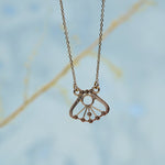Load image into Gallery viewer, 14K Rose Gold Pendant Necklace with CZ Stones Caia