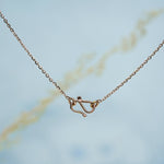 Load image into Gallery viewer, 14K Rose Gold Pendant Necklace with CZ Stones Caia