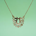 Load image into Gallery viewer, 14K Rose Gold Pendant Necklace with CZ Stones Caia
