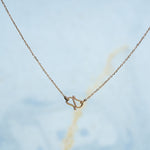 Load image into Gallery viewer, 14K Rose Gold Pendant Necklace with CZ Stones