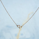 Load image into Gallery viewer, 14K Rose Gold Pendant Necklace with CZ Stones Caia