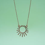 Load image into Gallery viewer, 14K Rose Gold Pendant Necklace with CZ Stones Caia