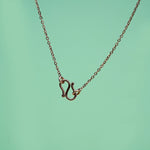 Load image into Gallery viewer, 14K Rose Gold Pendant Necklace with CZ Stones Caia