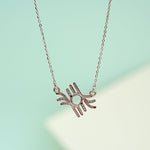 Load image into Gallery viewer, 14K Rose Gold Pendant Necklace with CZ Stones Caia