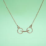 Load image into Gallery viewer, 14K Rose Gold Pendant Necklace with CZ Stones Caia