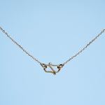 Load image into Gallery viewer, 14K Rose Gold Pendant Necklace with CZ Stones Caia