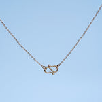 Load image into Gallery viewer, 14K Rose Gold Pendant Necklace with CZ Stones Caia