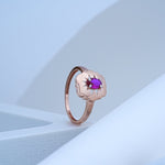 Load image into Gallery viewer, 14K Rose Gold Ring with Colour Stone Caia