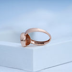 Load image into Gallery viewer, 14K Rose Gold Ring with CZ Stones