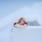 Load image into Gallery viewer, 14K Rose Gold Ring with CZ Stones